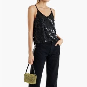 Walter Baker Haley Sequined Mesh Camisole